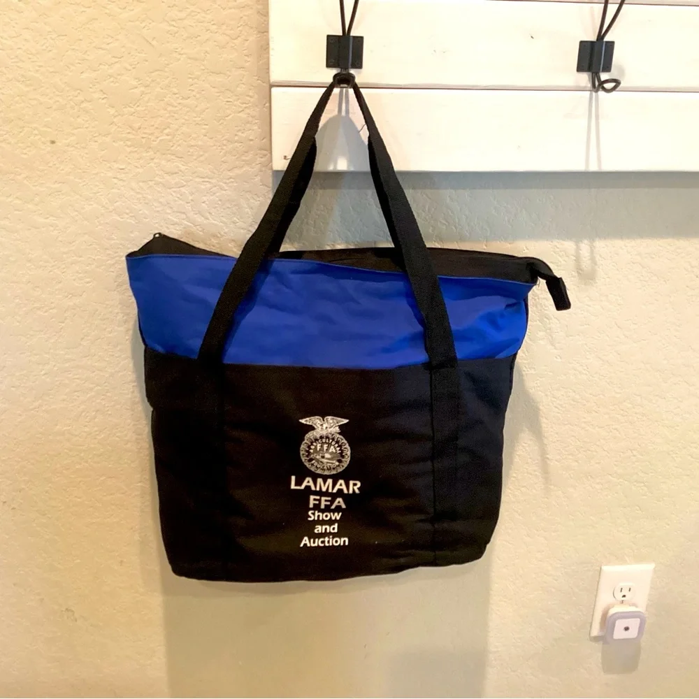 Blue and Black Tote Bag Lamar FFA